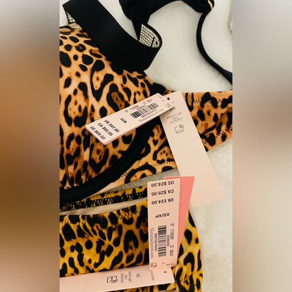 Victoria Secret bombshell size XS swim 2pc bikini Leopard Print - Picture 4 of 4